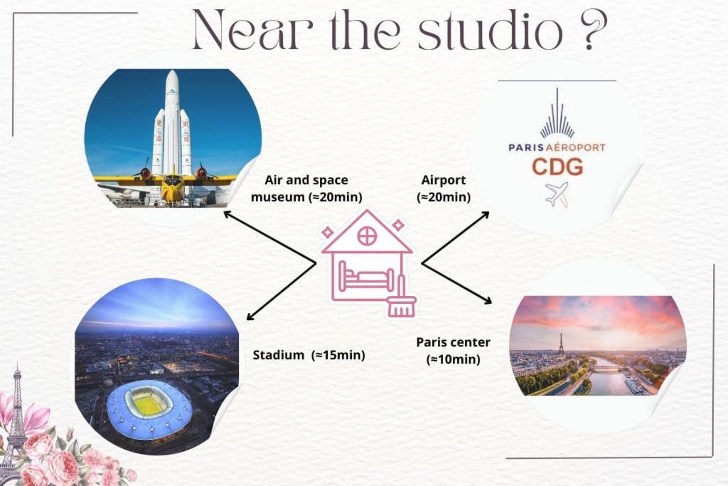 Studio 10Min Paris Centre I Cdg Drancy Bagian luar foto