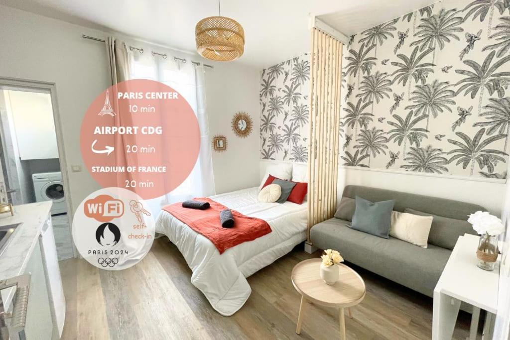 Studio 10Min Paris Centre I Cdg Drancy Bagian luar foto